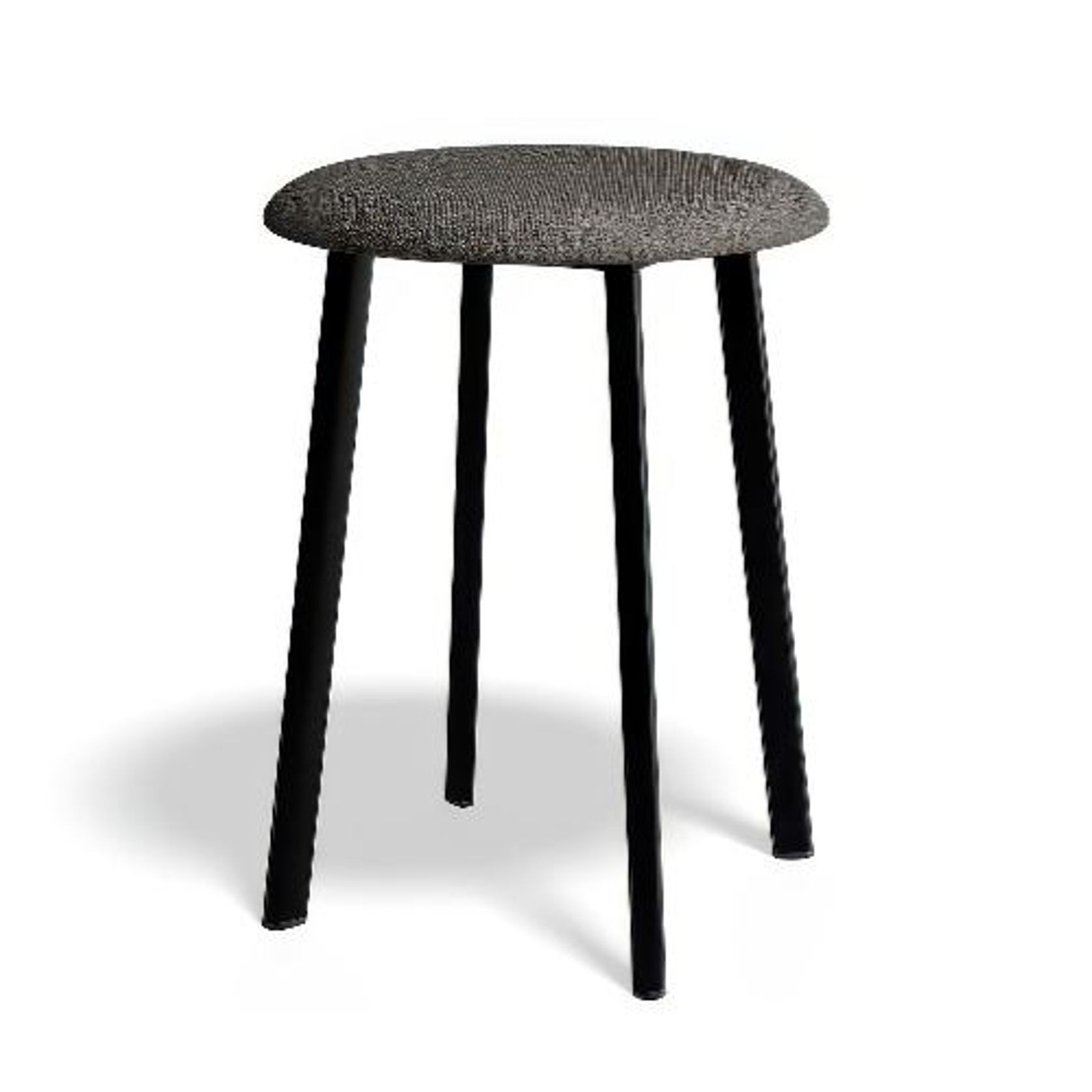 Atlas Low Stool - Black gallery detail image