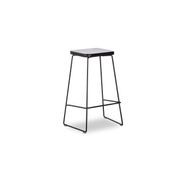 Hugo Bar Stool -  Black Seat - 68cm Square Seat gallery detail image
