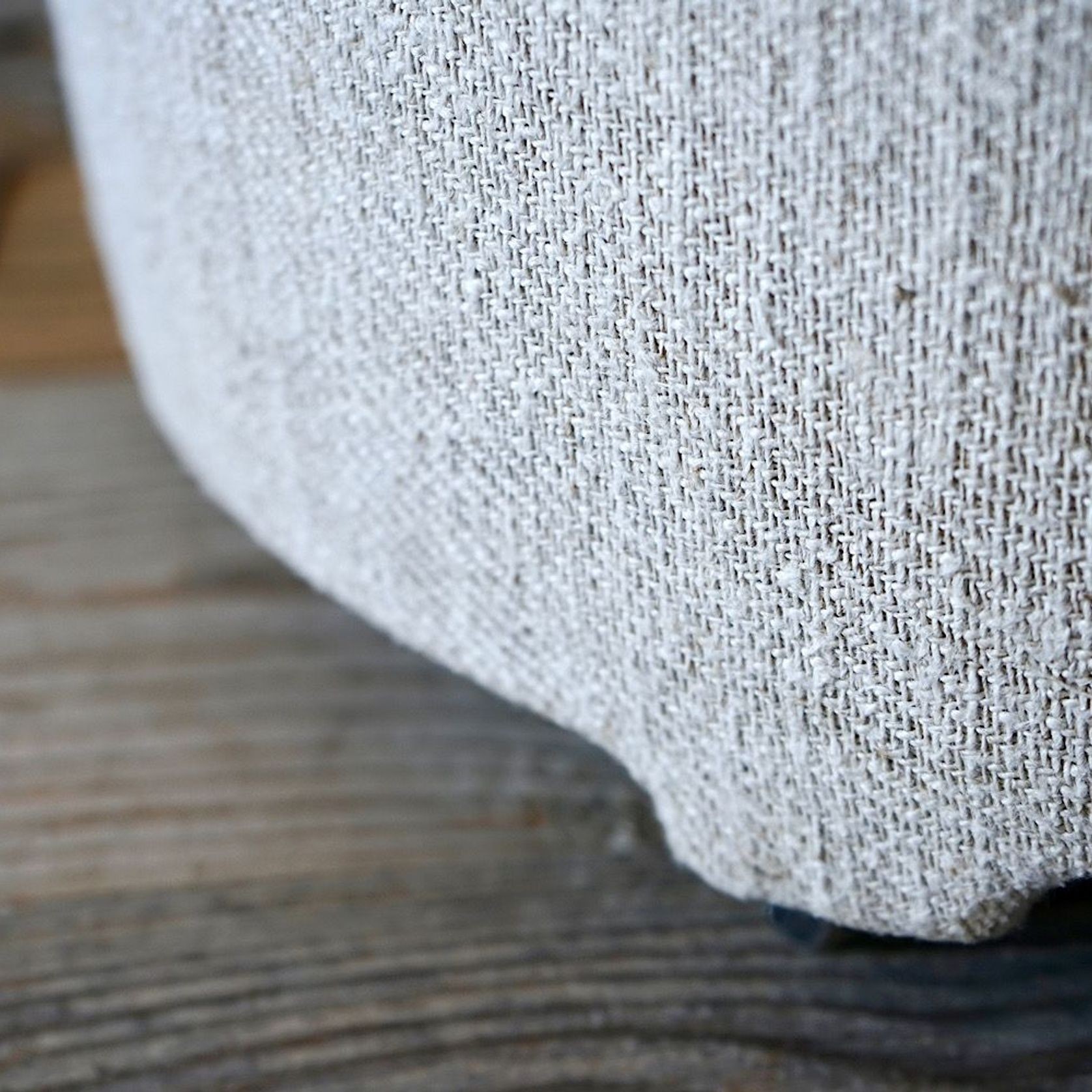 Antique French Linen Footstool gallery detail image