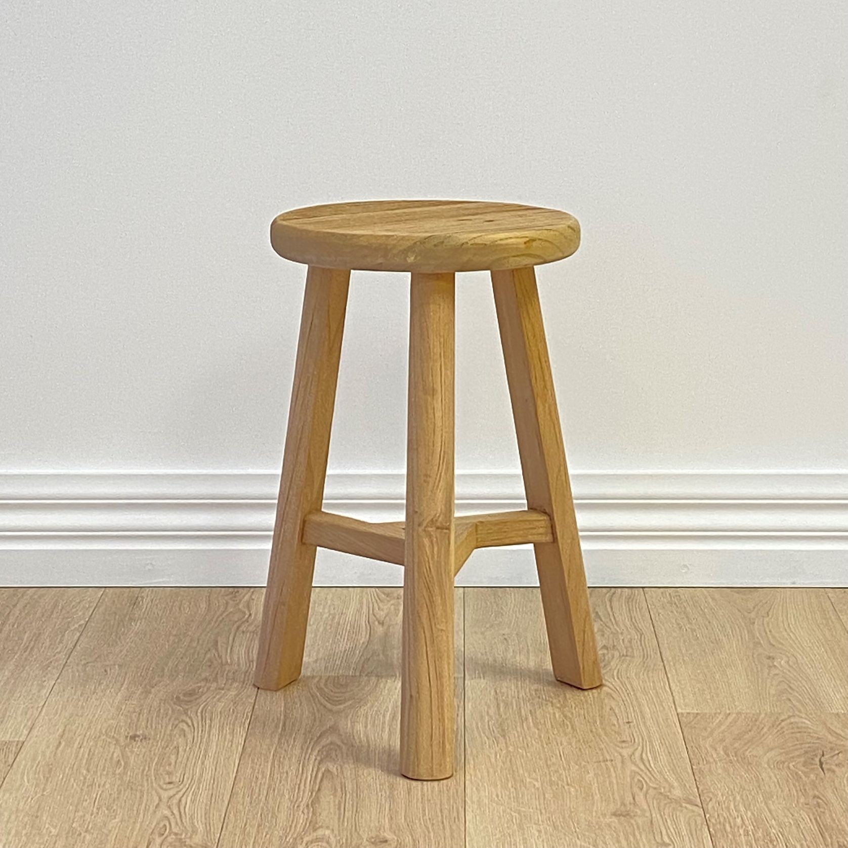 Heritage Elm Round Stool gallery detail image
