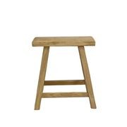 Heritage Elm Rectangle Stool gallery detail image