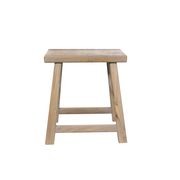 Coastline Aged Elm Rectangle Stool gallery detail image