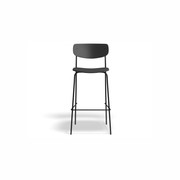 Rylie Stool - Black Stained Ash Seat and Backrest gallery detail image