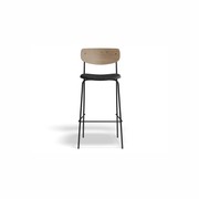 Rylie Stool Natural with Vegan Leather Seat gallery detail image