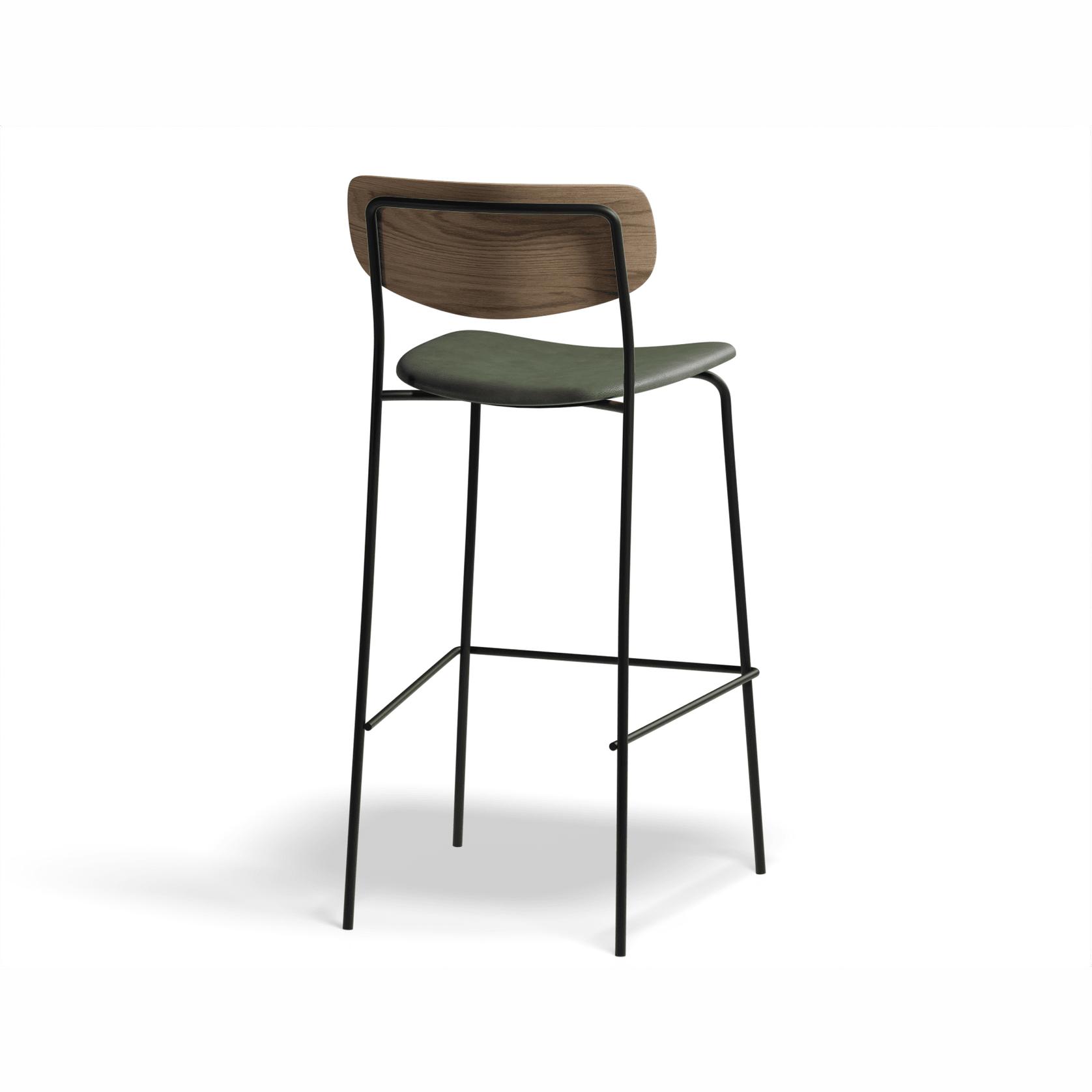 Rylie Stool Natural with Vegan Leather Seat gallery detail image