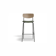 Rylie Stool Natural with Vegan Leather Seat gallery detail image