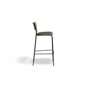 Rylie Stool Natural with Vegan Leather Seat gallery detail image