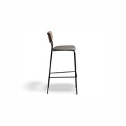 Rylie Stool Natural with Vegan Leather Seat gallery detail image