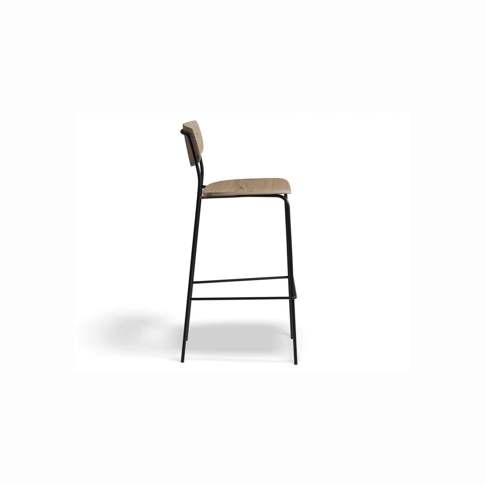 Rylie Stool - Natural Ash Seat and Backrest gallery detail image