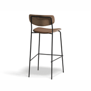Rylie Stool Natural with Vegan Leather Seat gallery detail image
