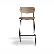 Rylie Stool Natural with Vegan Leather Seat gallery detail image
