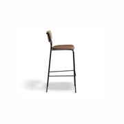 Rylie Stool Natural with Vegan Leather Seat gallery detail image