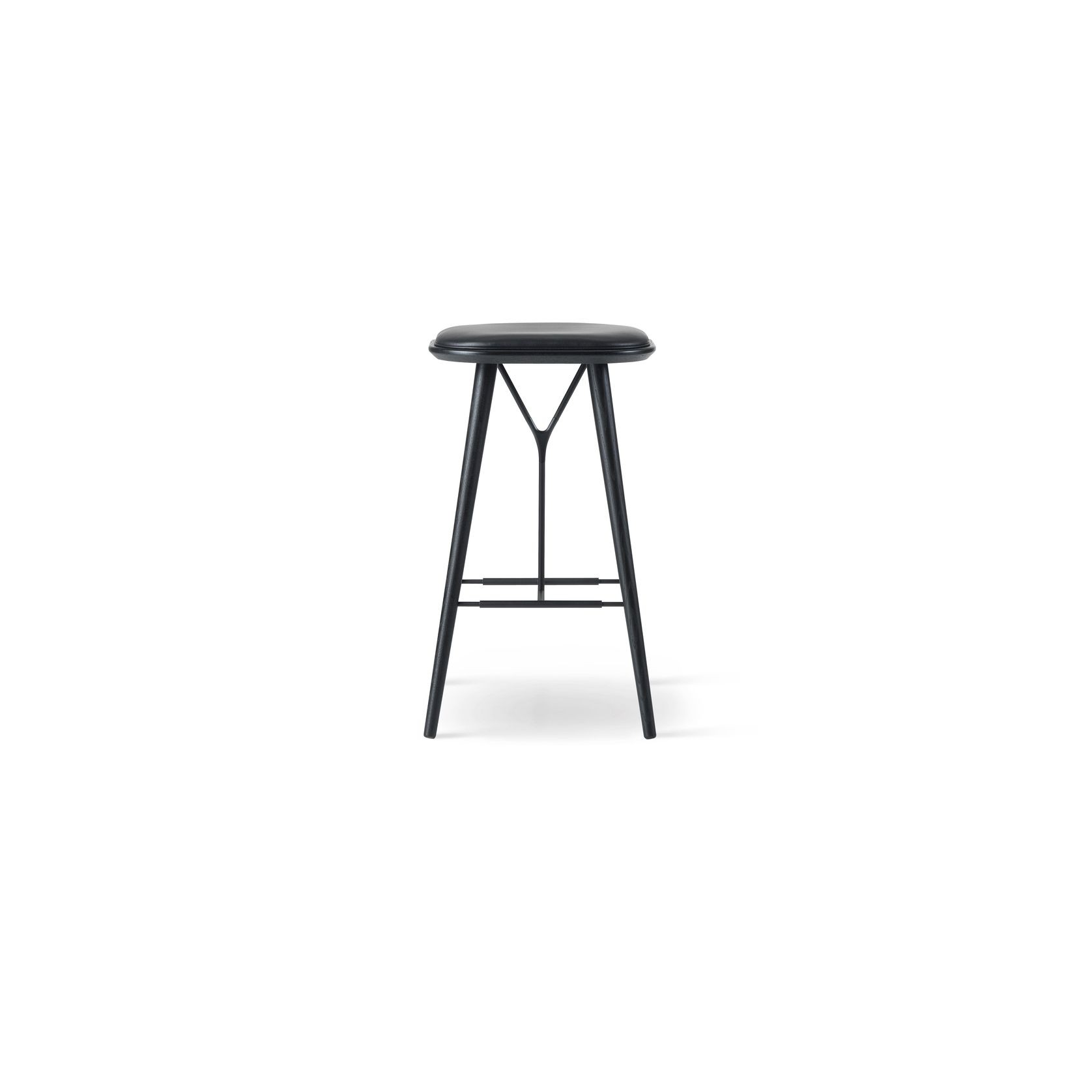 Spine Wood Stool Black by Fredericia gallery detail image