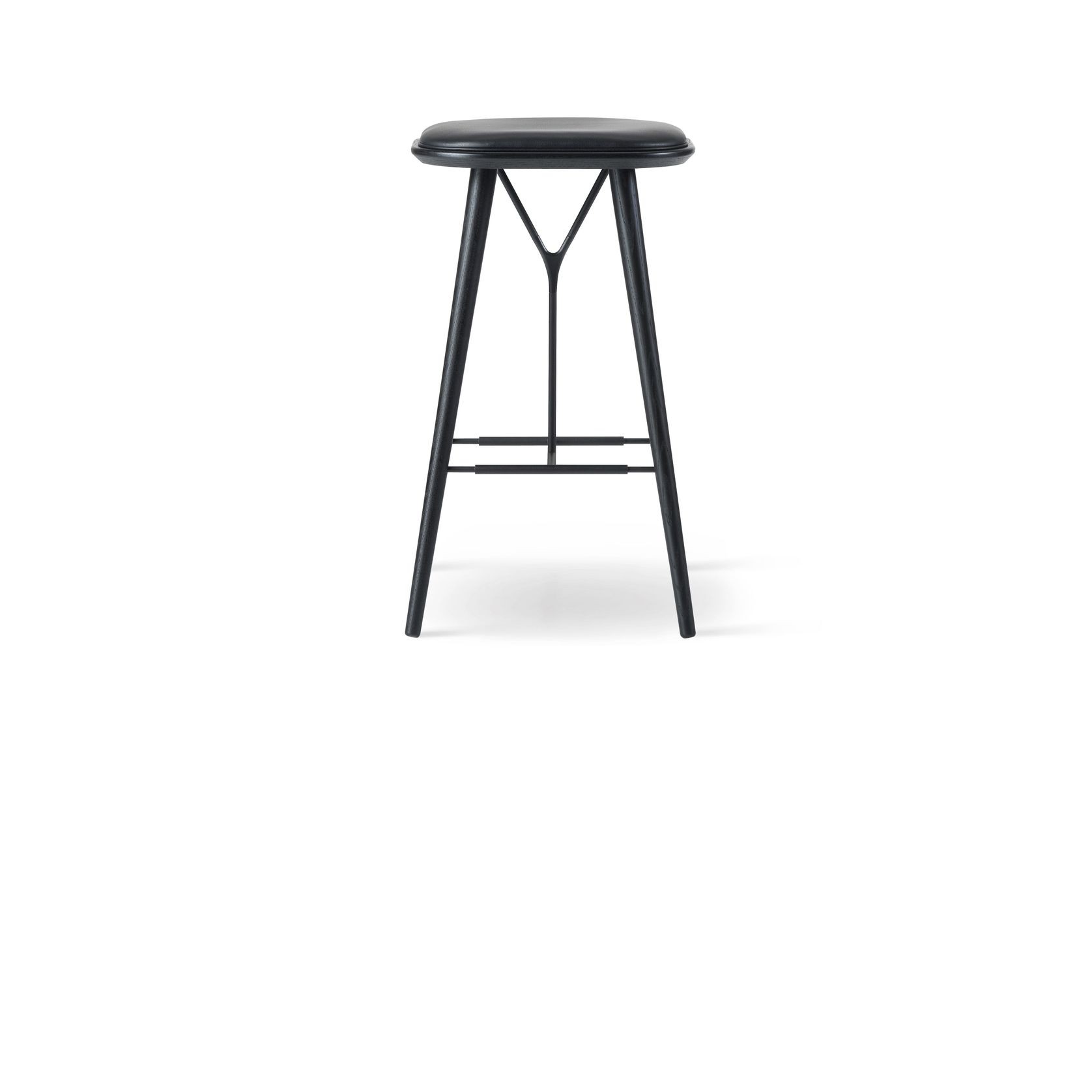 Spine Wood Stool Black by Fredericia gallery detail image