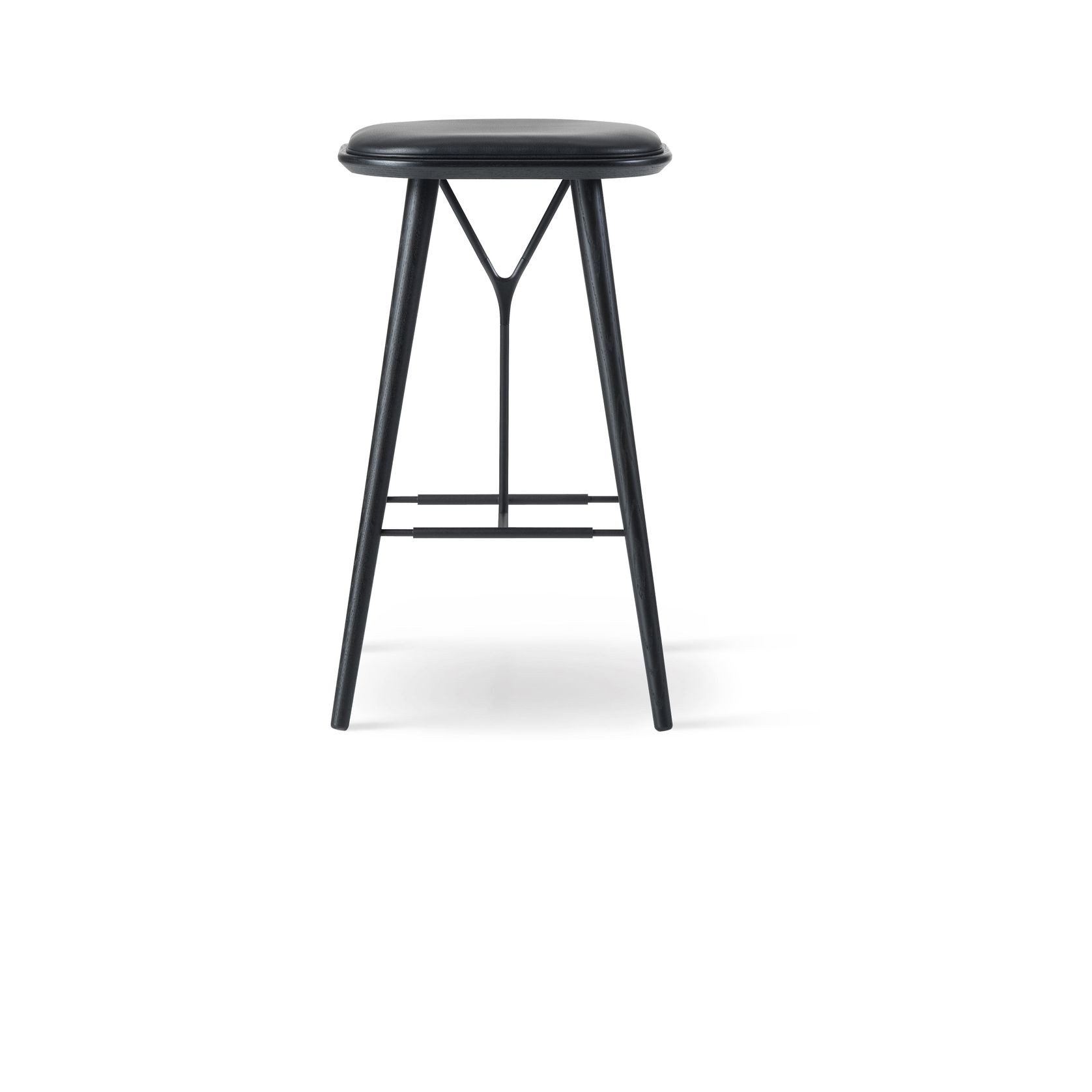 Spine Wood Stool Black by Fredericia gallery detail image