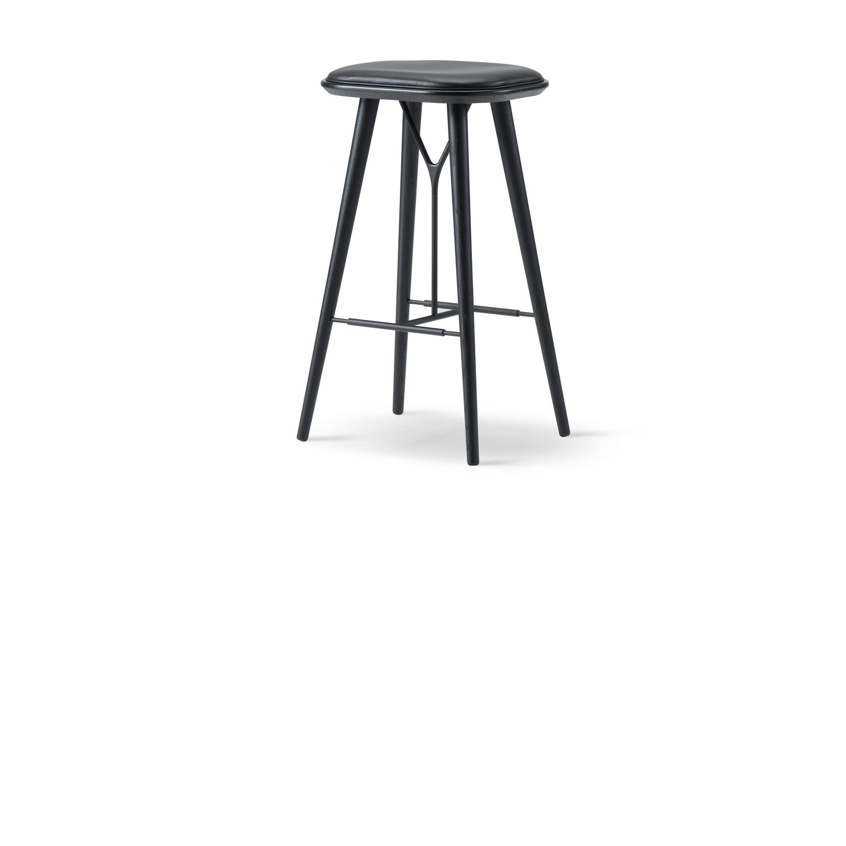 Spine Wood Stool Black by Fredericia gallery detail image