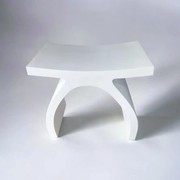 Wishbone - Stone Composite Stool gallery detail image