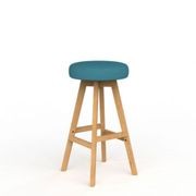 Luna button barstool gallery detail image