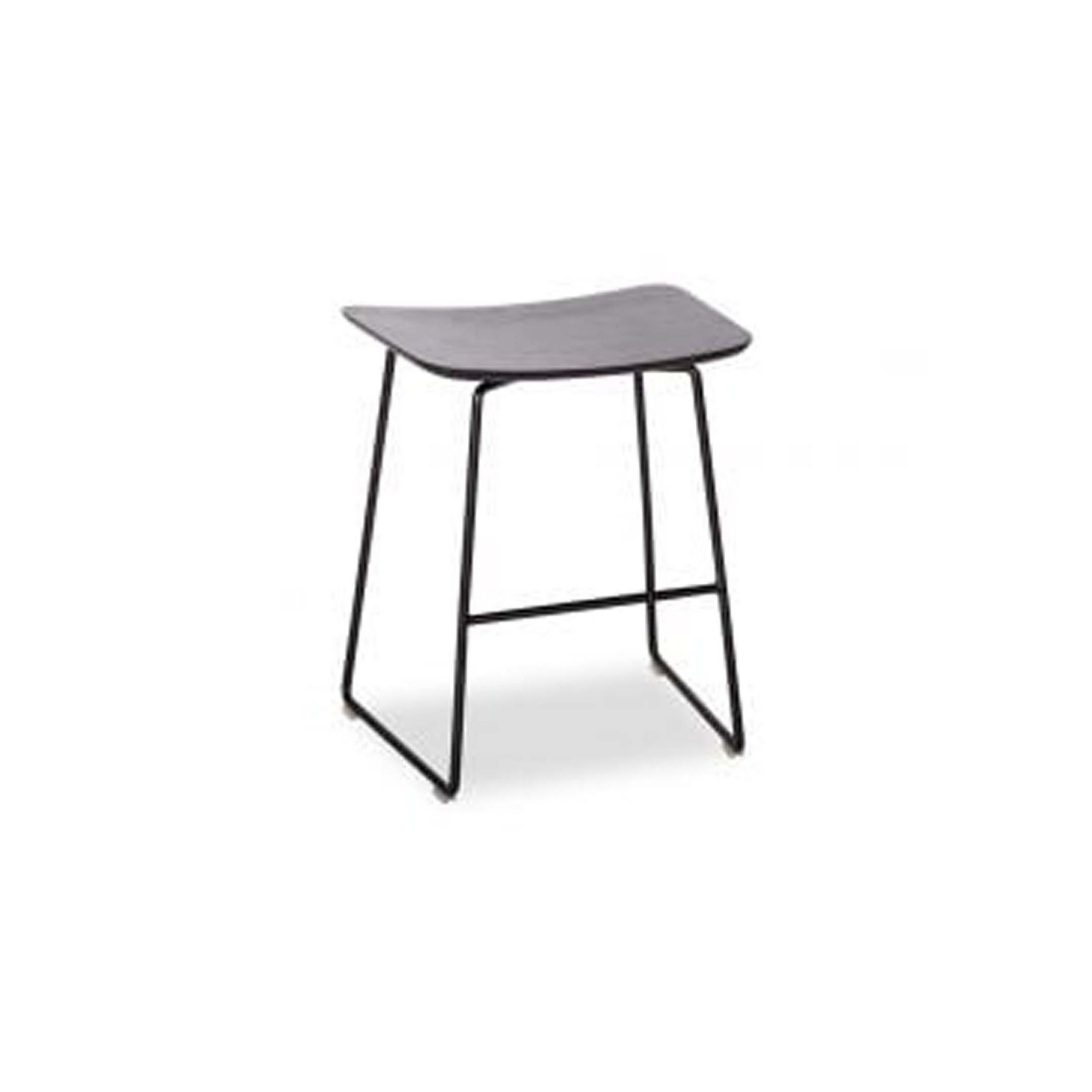 Winnie Low Stool - Black gallery detail image