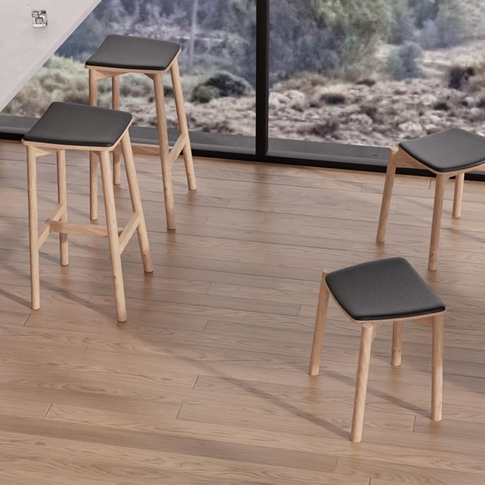 Andi Stool Backless with Pad gallery detail image