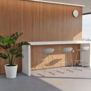 Pop Stool - Silver Grey Frame and Shell Seat gallery detail image