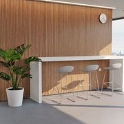 Pop Stool - Silver Grey Frame and Shell Seat gallery detail image