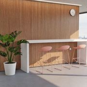 Pop Stool - Soft Pink Frame and Shell Seat gallery detail image