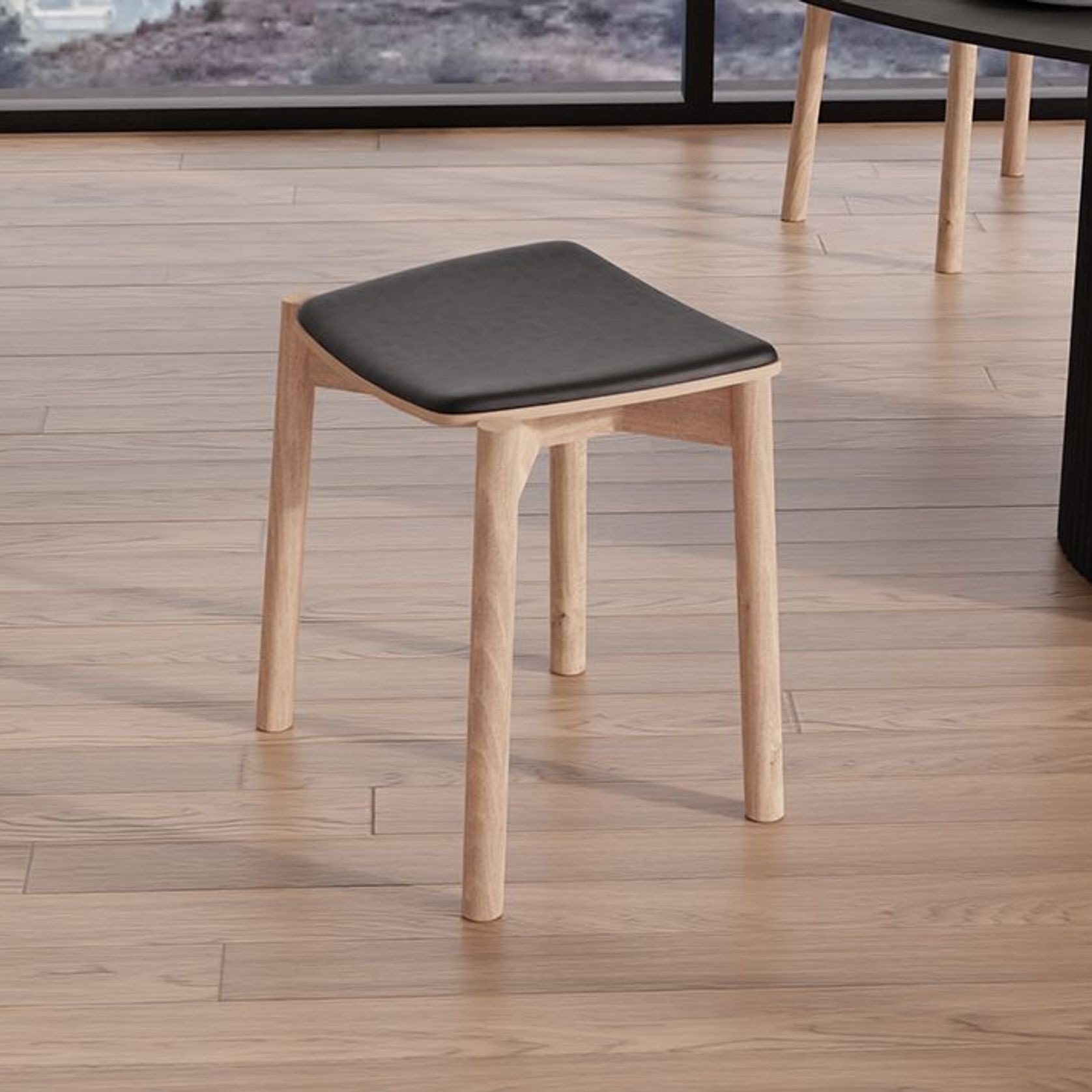 Andi Low Stool with Pad 45cm gallery detail image