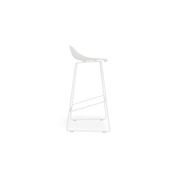 Pop Stool - White Frame and Shell Seat gallery detail image