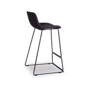 Umbria Stool -  Charcoal fabric - 77cm Commercial Bar Height gallery detail image