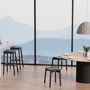 Andi Low Stool with Pad 45cm gallery detail image