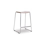 Ardent Stool - Brushed Steel - Natural gallery detail image