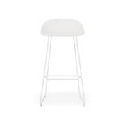 Pop Stool - White Frame and Shell Seat gallery detail image
