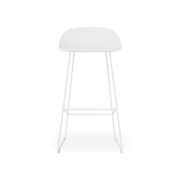 Pop Stool - White Frame and Shell Seat gallery detail image