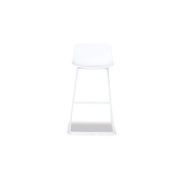 Umbria Stool - White - White Shell  - 66cm Kitchen Bench Height gallery detail image