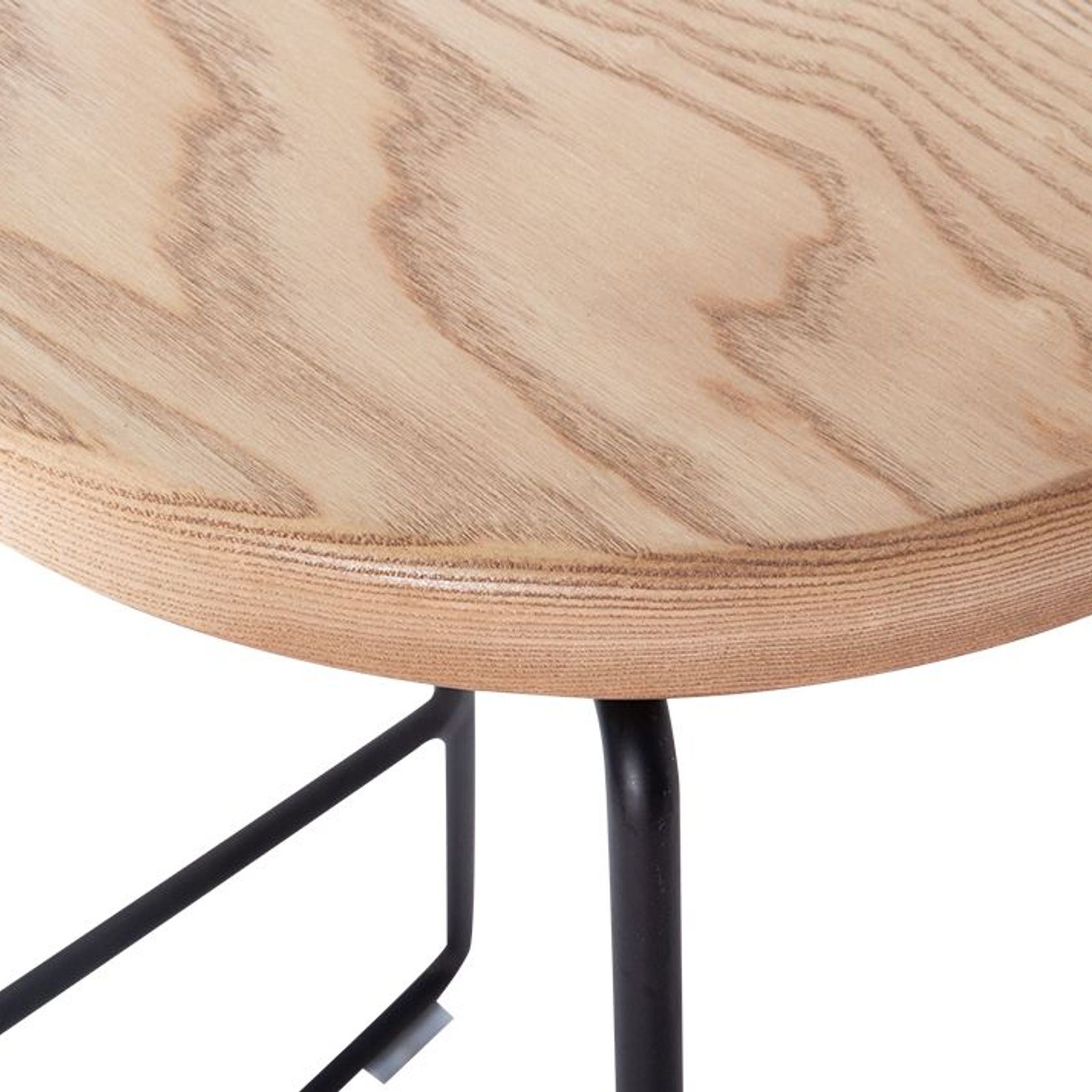 Hugo Bar Stool -  Natural Seat - 68cm Round Seat gallery detail image