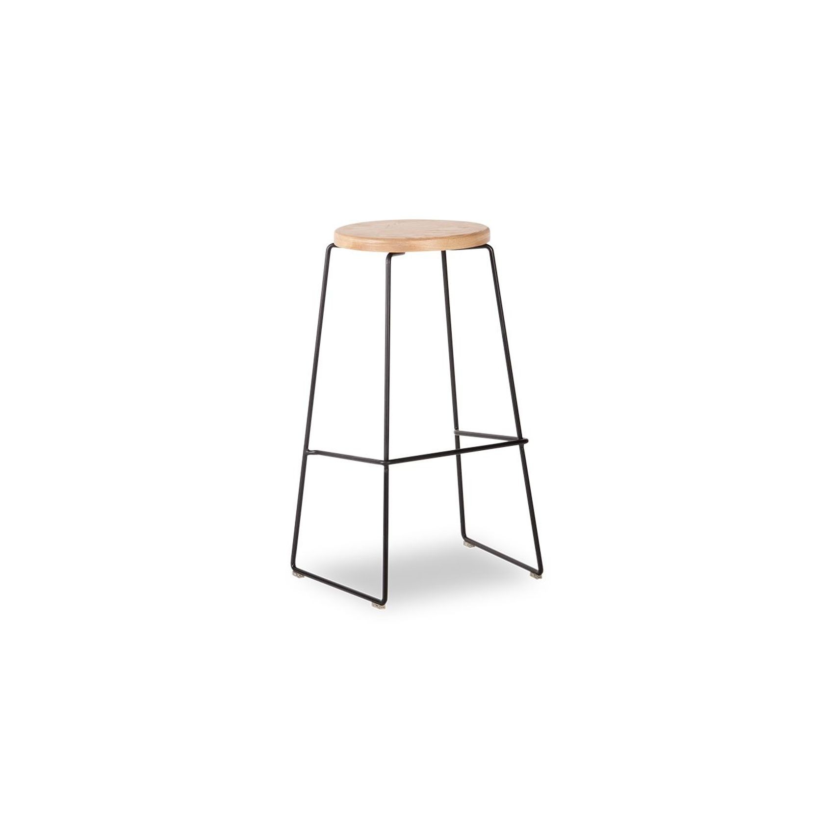 Hugo Bar Stool -  Natural Seat - 68cm Square Seat gallery detail image