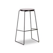 Hugo Bar Stool -  Black Seat - 68cm Square Seat gallery detail image