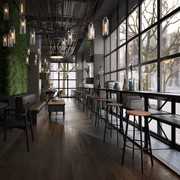 Atlas Bar Stool - Black with PU Pad Option gallery detail image