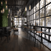 Atlas Bar Stool - Black with PU Pad Option gallery detail image