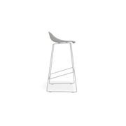 Pop Stool - Silver Grey Frame and Shell Seat gallery detail image