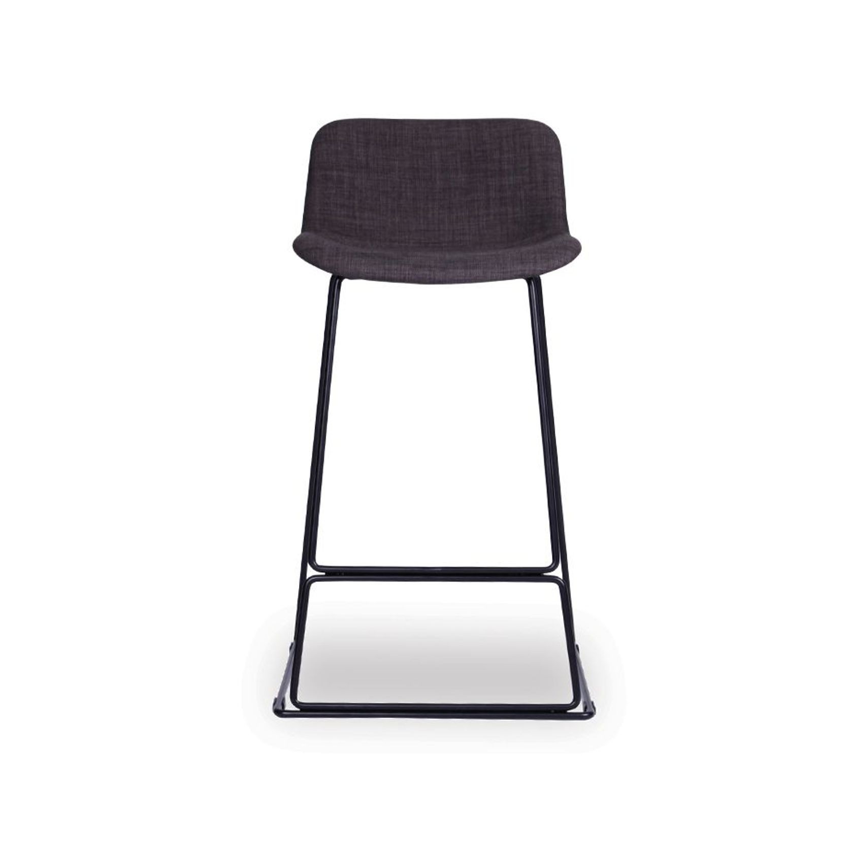 Umbria Stool -  Charcoal fabric - 77cm Commercial Bar Height gallery detail image