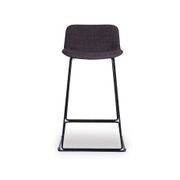 Umbria Stool -  Charcoal fabric - 77cm Commercial Bar Height gallery detail image