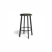 Atlas Bar Stool - Black with PU Pad Option gallery detail image