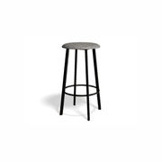 Atlas Bar Stool - Black with PU Pad Option gallery detail image
