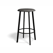 Atlas Bar Stool - Black with Fabric Pad Options gallery detail image