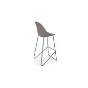 Pebble Fabric Grey Upholstered Stool -75cm Seat Height gallery detail image
