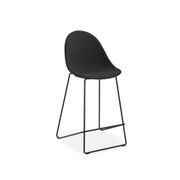 Pebble Fabric Anthracite Upholstered Stool - Counter Stool 65cm Seat Height gallery detail image