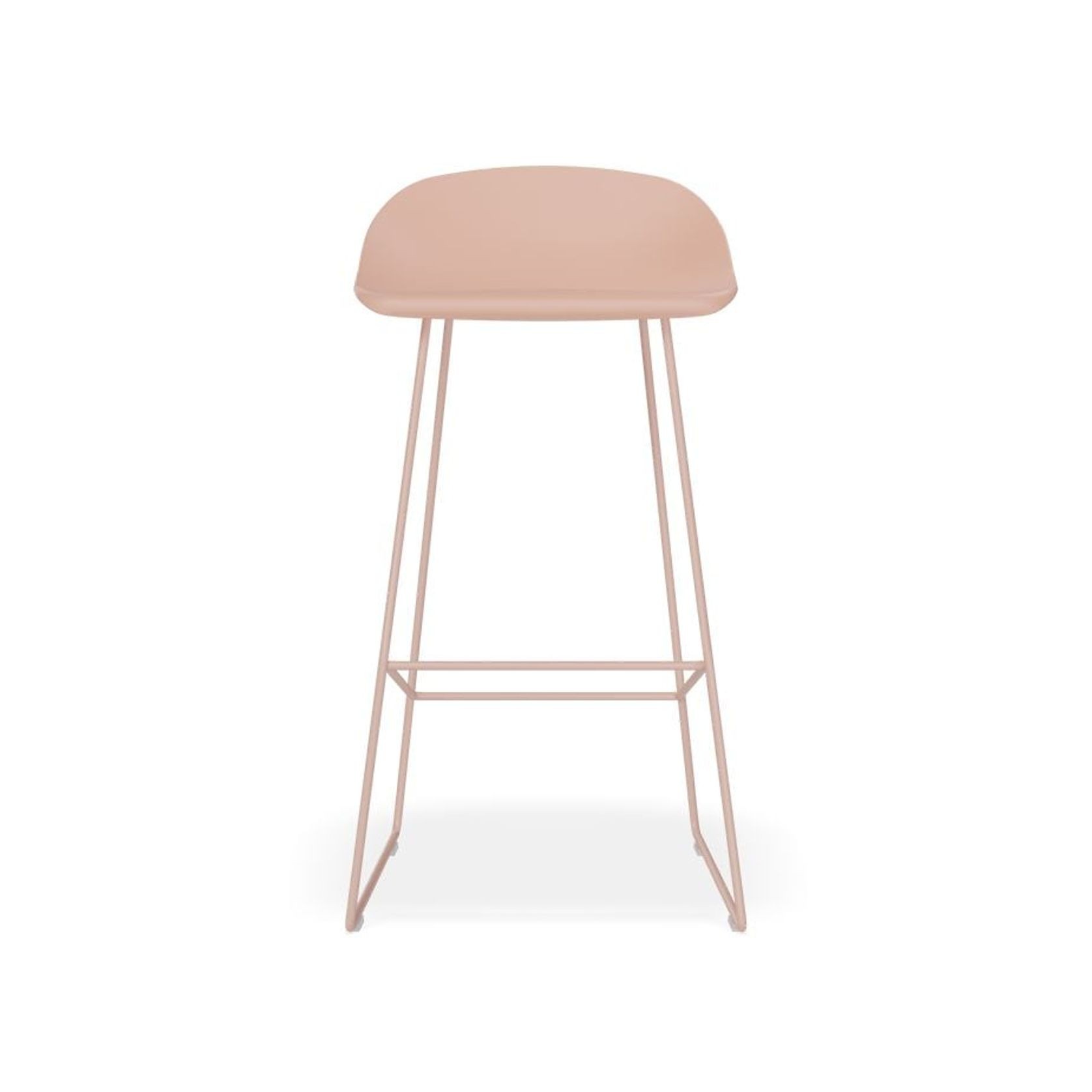 Pop Stool - Soft Pink Frame and Shell Seat gallery detail image