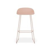 Pop Stool - Soft Pink Frame and Shell Seat gallery detail image